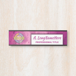 Porte-nom Pour Porte Raspberry Hot Pink Professional Creative Office