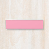 Porte-nom Pour Porte Rose Baker-Miller (couleur solide) (Devant)