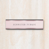 Porte-nom Pour Porte Rosegold Elegant Template Luxurious Rose Gold Glam (Devant)