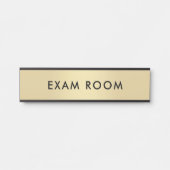 Porte-nom Pour Porte Salle d'examen Modèle de texte personnalisable Gol (Devant)
