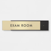 Porte-nom Pour Porte Salle d'examen Modèle de texte personnalisable Gol (Devant)