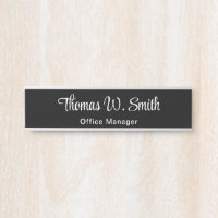 Script moderne Nom professionnel noir