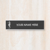 Porte-nom Pour Porte Seahorse White (Devant)