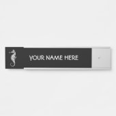 Porte-nom Pour Porte Seahorse White (Devant)