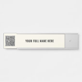 Porte-nom Pour Porte Signature de la porte du bureau d'affaires avec co (Devant)