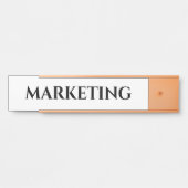 Porte-nom Pour Porte Signe de porte de bureau personnalisé (Devant)