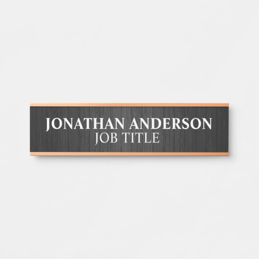 Porte-nom Pour Porte Signe de porte de bureau professionnel moderne (Devant)