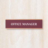 Porte-nom Pour Porte Signe de porte de bureau professionnel moderne (Devant)