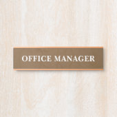 Porte-nom Pour Porte Signe de porte de bureau professionnel moderne (Devant)