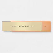 Porte-nom Pour Porte Signes de porte Personnalisé Moderne Élégant Modèl (Devant)