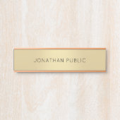 Porte-nom Pour Porte Signes de porte Personnalisé Moderne Élégant Modèl (Devant)