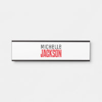Simple minimaliste Moderne Votre Nom Message