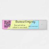 Porte-nom Pour Porte Site web simple de société commerciale code-barres (Devant)
