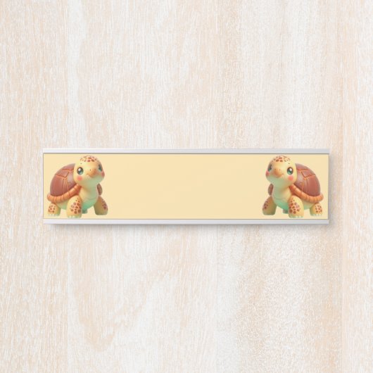 Porte-nom Pour Porte Slow but Growing (Devant)