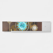 Porte-nom Pour Porte Steampunk Rusty Background (Devant)
