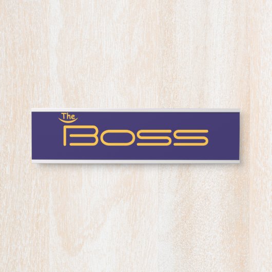 Porte-nom Pour Porte Style Gold Le BOSS (Devant)