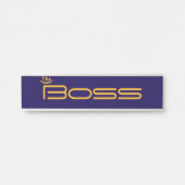 Porte-nom Pour Porte Style Gold Le BOSS (Devant)