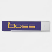 Porte-nom Pour Porte Style Gold Le BOSS (Devant)