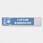 Porte-nom Pour Porte Texte personnalisé nautique et panneau de porte co (Devant)