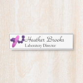 Porte-nom Pour Porte Thème de microbiologie (Devant)