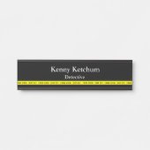 Porte-nom Pour Porte Thin Blue Line (Devant)