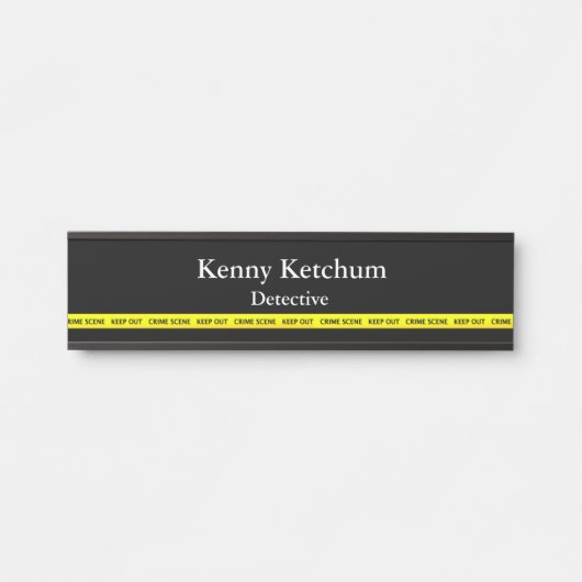 Porte-nom Pour Porte Thin Blue Line (Devant)