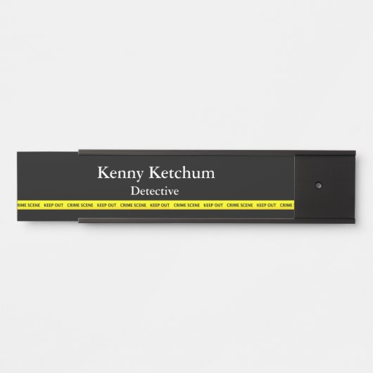 Porte-nom Pour Porte Thin Blue Line (Devant)