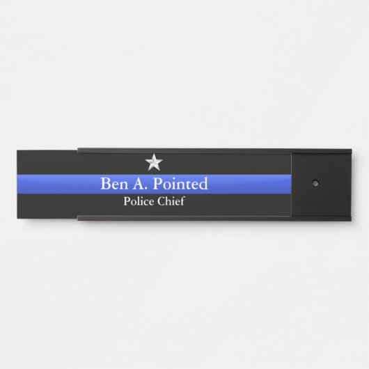 Porte-nom Pour Porte Thin Blue Line (Devant)