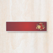 Porte-nom Pour Porte Trois Roses de bijoux (Devant)