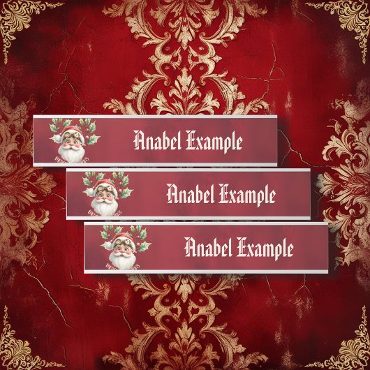 Porte-nom Pour Porte Un faux steampunk père Noël