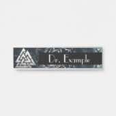 Porte-nom Pour Porte Valknut~ (Wavy) (Devant)