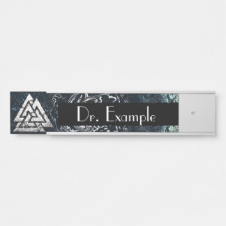 Porte-nom Pour Porte Valknut~ (Wavy)