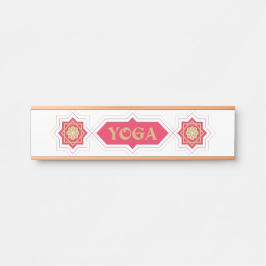 Porte-nom Pour Porte Yoga (Devant)