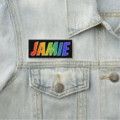 Porte-nom Prénom "JAMIE" : Fun Rainbow Coloring (En situation)