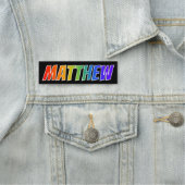 Porte-nom Prénom "MATTHEW" : Fun Rainbow Coloring (En situation)