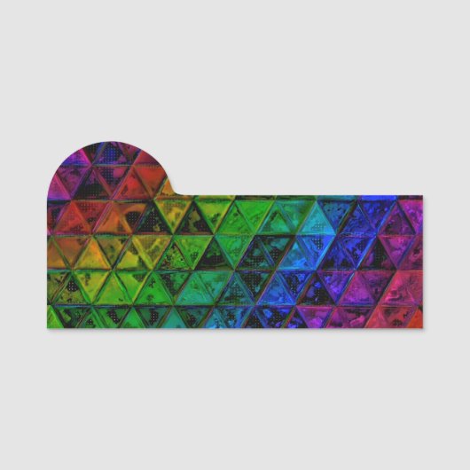 Porte-nom Pride Glass (Devant)