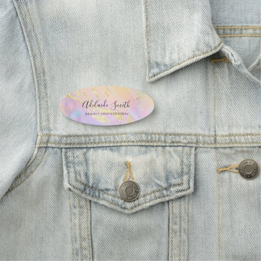 Porte-nom Professionnel de la beauté (En situation)