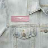 Porte-nom Professionnel Elegant Rose Parties scintillant Or (En situation)