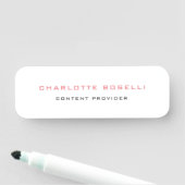 Porte-nom Professionnel minimaliste élégant (En situation)