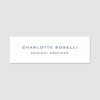 Professionnel minimaliste Votre nom Titre Professi
