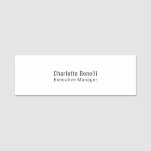 Porte-nom Professionnel Moderne Minimaliste Simple