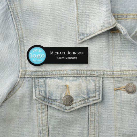 Porte-nom Professionnel Moderne Personnalisé Logo Profession (En situation)