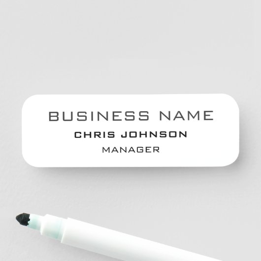 Porte-nom Professionnel Moderne Plain Simple (En situation)