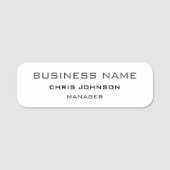 Porte-nom Professionnel Moderne Plain Simple (Devant)