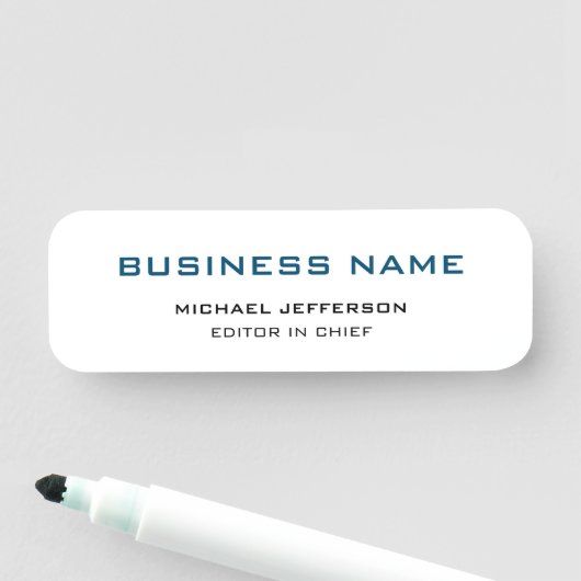 Porte-nom Professionnel Moderne Plain Simple (En situation)