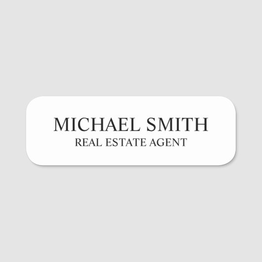 Porte-nom Professionnel personnalisé (Devant)