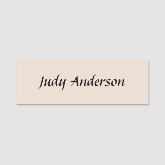 Porte-nom Professionnel Plain Moderne Élégant (Devant)