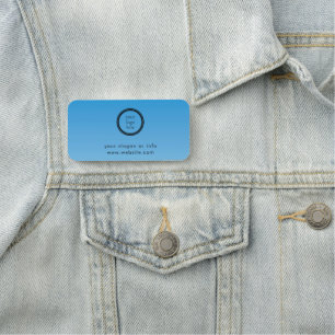 Porte-nom Promotion commerciale ronde moderne