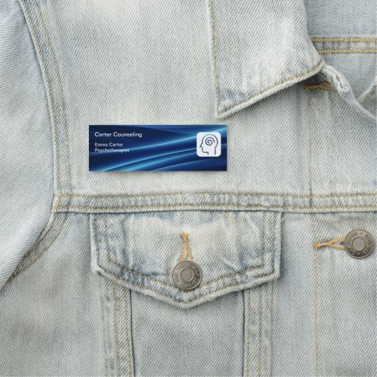 Porte-nom Psychothérapeute en santé mentale Nom du personnel (En situation)