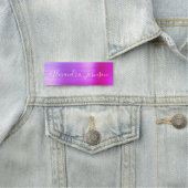 Porte-nom Purple Pink Foil Moderne Professionnel (En situation)